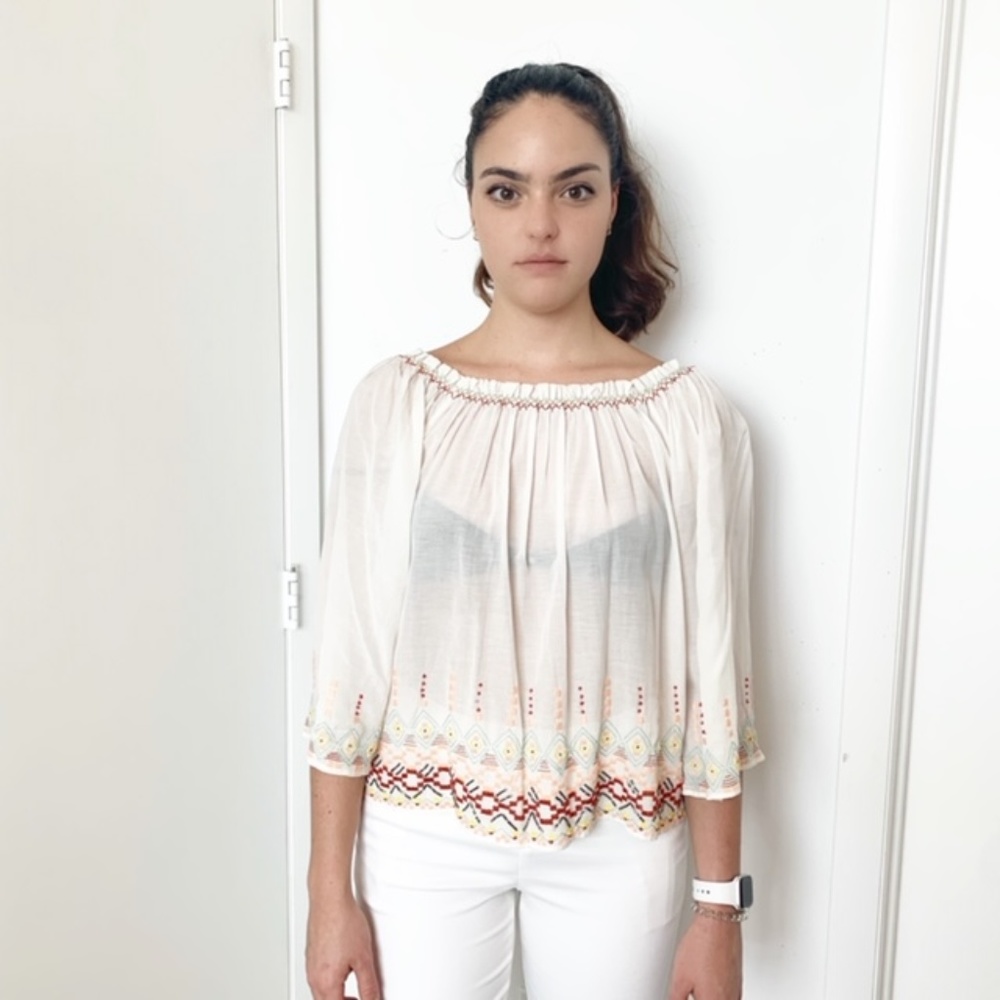 Anthropologie Love Sam Off the Shoulder Top